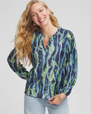 Ocean Plume Crinkle Top | Chico's